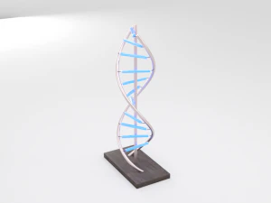 l&acirc;mpada led de DNA Modelo 3D