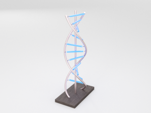 led dna lamp Modelo 3D