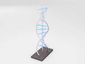 l&acirc;mpada led de DNA Modelo 3D
