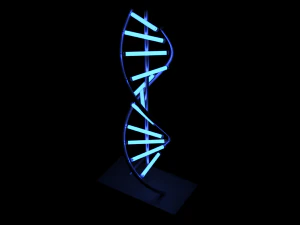 l&acirc;mpada led de DNA Modelo 3D