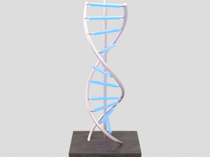 led dna lamp Modelo 3D