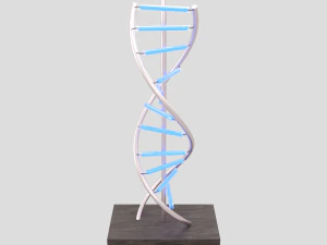 l&acirc;mpada led de DNA Modelo 3D