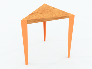modern minimalistic stool 3D Model