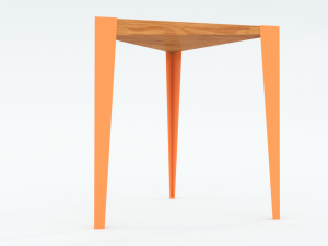 modern minimalistic stool 3D मॉडल