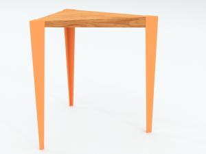 modern minimalistic stool 3D मॉडल