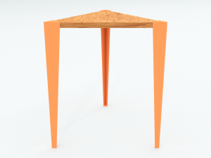 modern minimalistic stool 3D मॉडल