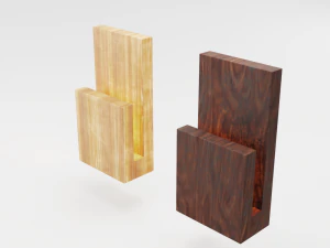 modern wood wall lamp 3D Model
