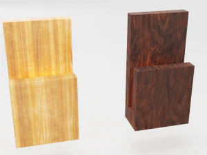 modern wood wall lamp 3D Model