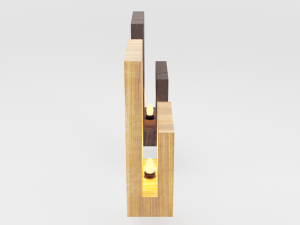 modern wood wall lamp 3D मॉडल