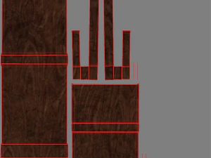 modern wood wall lamp 3D Model