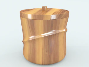 Eisk&uuml;bel aus Holz 3D Modell