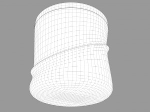 wooden ice bucket Model 3D