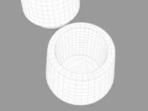 wooden bath accessories 3D Model