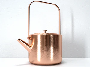 stainless copper tea kettle 3D Model
