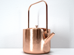stainless copper tea kettle 3D-Modell