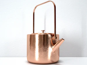stainless copper tea kettle 3D Model