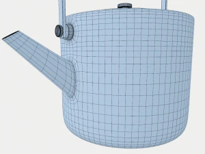 stainless copper tea kettle 3D Model