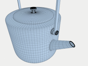 stainless copper tea kettle 3D-Modell