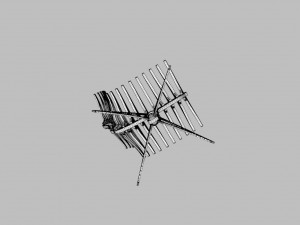 wooden skeleton chair 3D Модель
