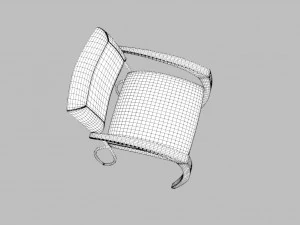 contemporary minimalistic chair 3D Model