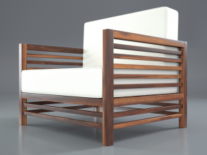 antique outdoor chair Modelo 3D
