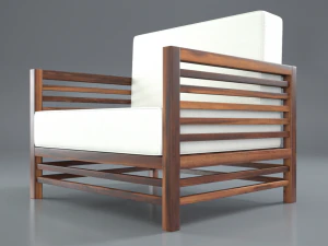 chaise d'extérieur ancienne Modèle 3D