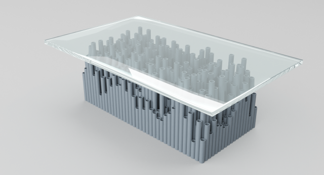 glass pvc table 3D Model .c4d .max .obj .3ds .fbx .stl .blend 