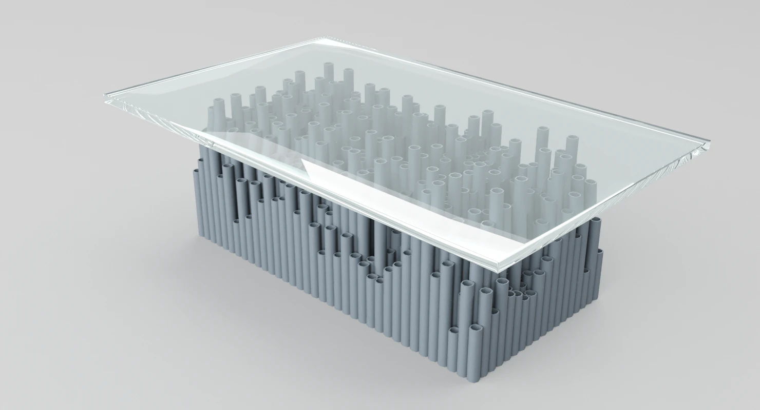 glass pvc table 3D Model .c4d .max .obj .3ds .fbx .stl .blend 