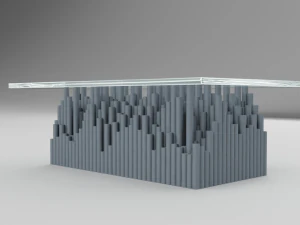 glass pvc table 3D Model