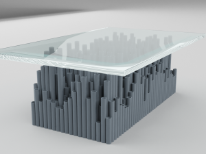glass pvc table 3D Model