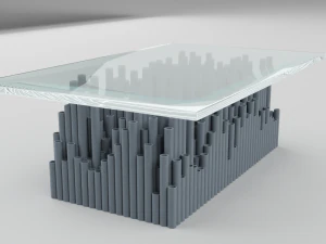 glass pvc table 3D Model