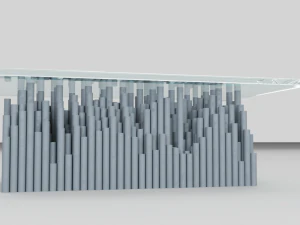 glass pvc table 3D Model