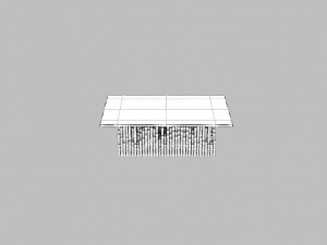 glass pvc table 3D Model