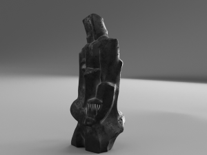 woman with a fan 3D Model