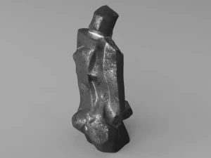 woman with a fan 3D Model