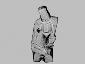 woman with a fan 3D Model