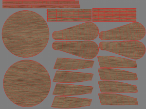 kid wooden minimalistic chair 3D Модель