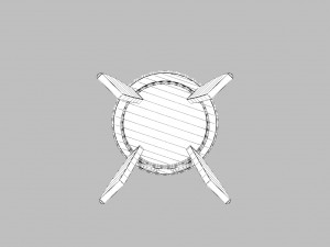 kid wooden minimalistic chair 3D Модель