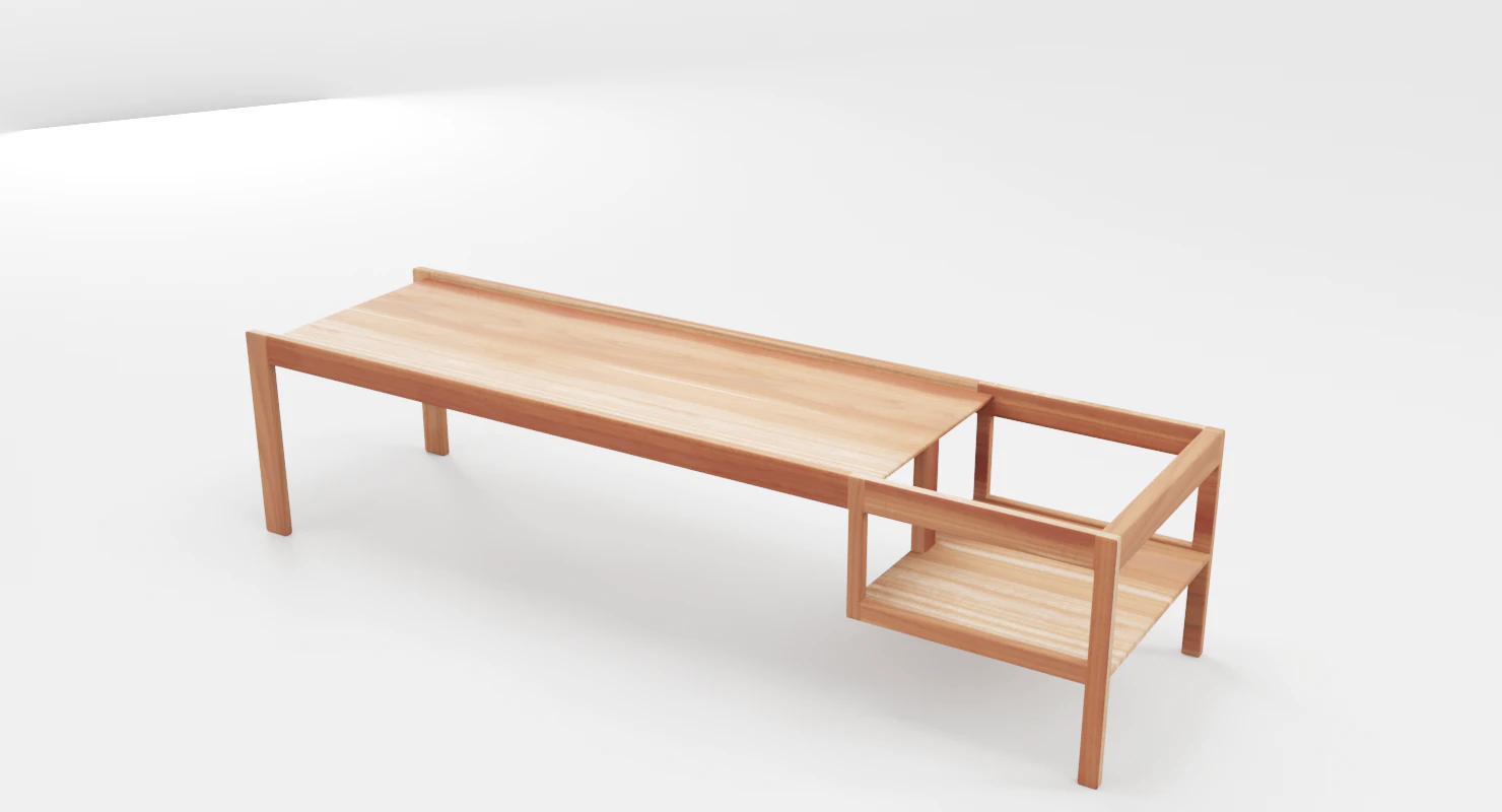 wooden childrens table 3D Model .c4d .max .obj .3ds .fbx .stl .blend 