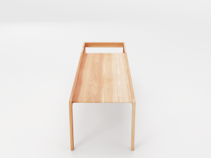 wooden childrens table Model 3D