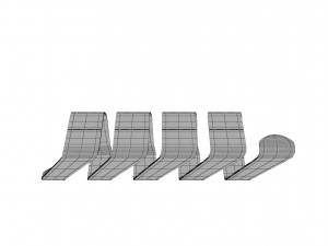 designer wooden bench-spiral Modelo 3D