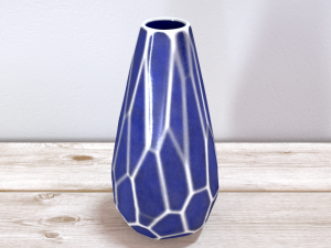 dawson blue vase 3D Model