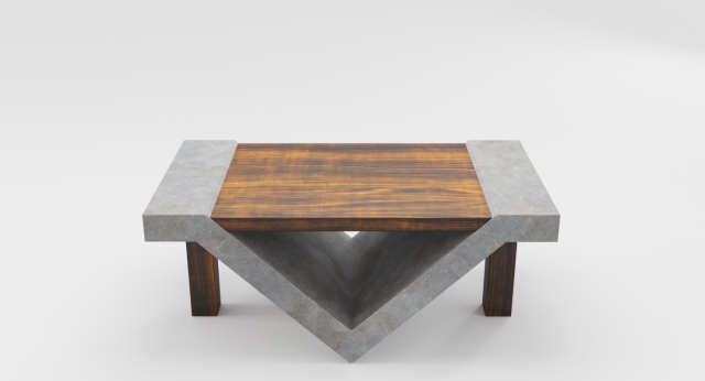 loft beton table 3D Модель .c4d .max .obj .3ds .fbx .stl .blend 