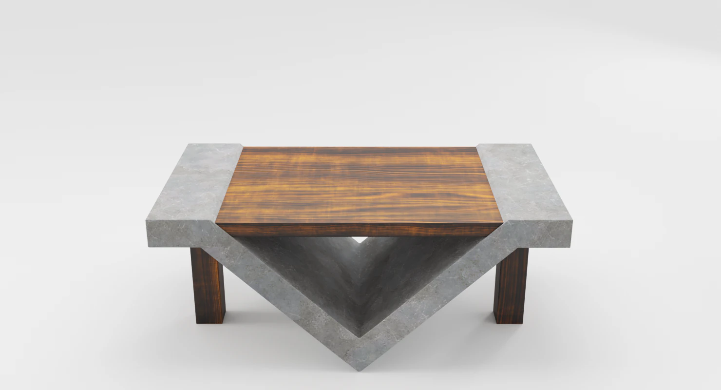 loft beton table 3D Model .c4d .max .obj .3ds .fbx .stl .blend 