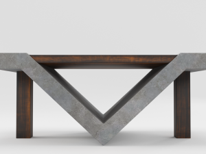 loft beton table 3D Модель