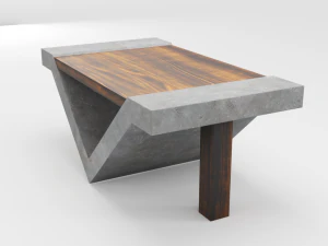 loft beton table 3D Model