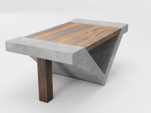 loft beton table 3D Модель