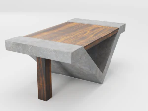 loft beton table 3D Model