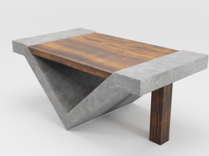 loft beton table 3D Модель