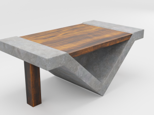 loft beton table 3D Модель
